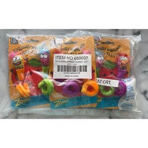 3 Fat Cat Classic Springy Worms Catnip Toy 2 Cnt Ea